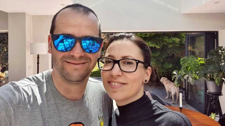 Teo Blidarus and wife