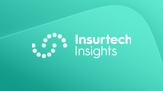 Insurtech insights event logo on green background